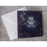 Carte peinture diamant Noël + enveloppe assortie