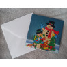 Carte peinture diamant Noël + enveloppe assortie