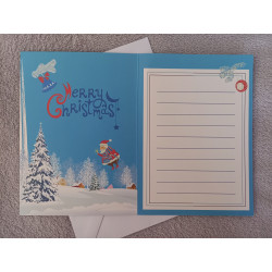 Carte peinture diamant Noël + enveloppe assortie