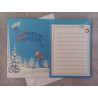 Carte peinture diamant Noël + enveloppe assortie