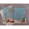 Carte peinture diamant Noël + enveloppe assortie
