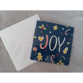 Carte peinture diamant Noël + enveloppe assortie