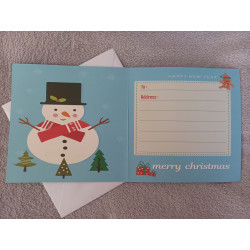 Carte peinture diamant Noël + enveloppe assortie