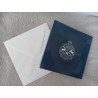 Carte peinture diamant Noël + enveloppe assortie