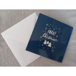Carte peinture diamant Noël + enveloppe assortie