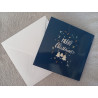 Carte peinture diamant Noël + enveloppe assortie