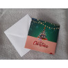 Carte peinture diamant Noël + enveloppe assortie