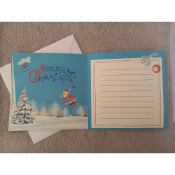 Carte peinture diamant Noël + enveloppe assortie