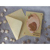 Carte automne + enveloppe assortie