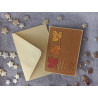 Carte automne + enveloppe assortie