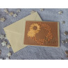Carte automne + enveloppe assortie