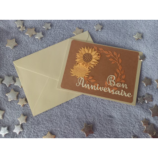 Carte automne + enveloppe assortie