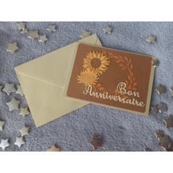 Carte automne + enveloppe assortie