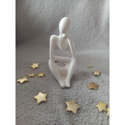 Femme stylisée yoga - blanc (naturel)