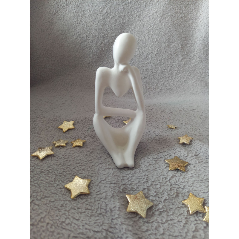 Femme stylisée yoga - blanc (naturel)