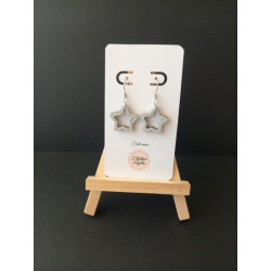 Boucles d'oreilles bois