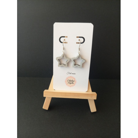 Boucles d'oreilles bois