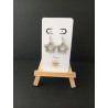 Boucles d'oreilles bois