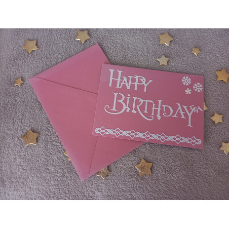 Carte anniversaire + enveloppe assortie