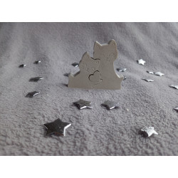 Puzzle chat blanc (naturel)