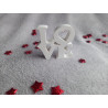 Mot LOVE - blanc (naturel)