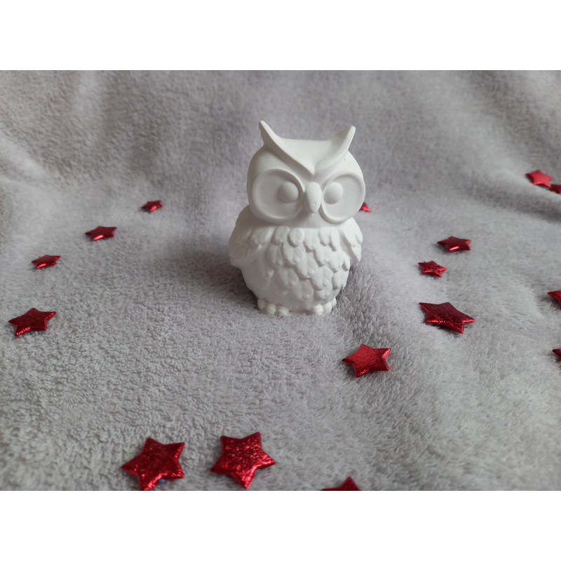 Chouette/hibou - blanc (naturel)
