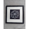Tableau peinture diamant noir et blanc - Série florale
