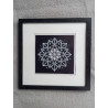 Tableau peinture diamant noir et blanc - Série florale