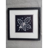 Tableau peinture diamant noir et blanc - Série florale - Houx