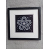 Tableau peinture diamant noir et blanc - Série florale - Cerisier