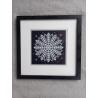 Tableau peinture diamant noir et blanc - Série florale