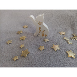 Chat avec motifs floraux - blanc (naturel) / or