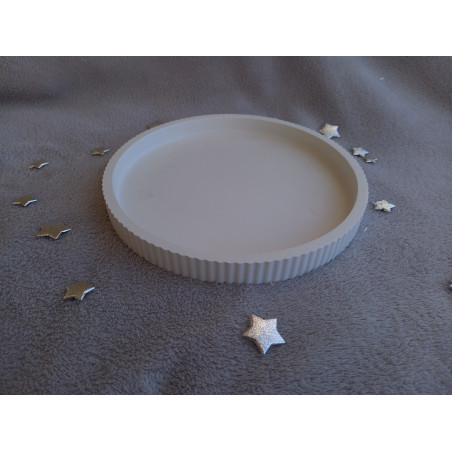 Maxi plateau rond - blanc (naturel)