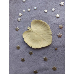 Vide poche feuille monstera - jaune