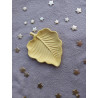 Vide poche feuille nervurée - jaune