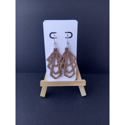 Boucles d'oreilles ajourées (2 modèles)
