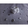 Bougeoir chat - blanc (naturel)