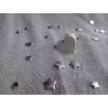 Porte photo coeur - blanc (naturel)