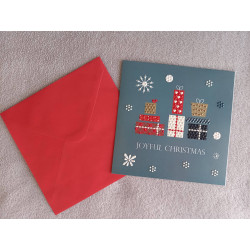 Carte peinture diamant Noël + enveloppe assortie