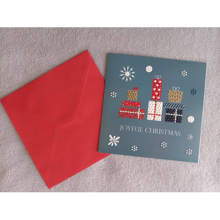 Carte peinture diamant Noël + enveloppe assortie