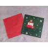 Carte peinture diamant Noël + enveloppe assortie