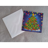 Carte peinture diamant Noël + enveloppe assortie