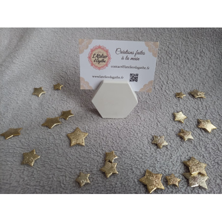 Porte photo hexagone - blanc (naturel)