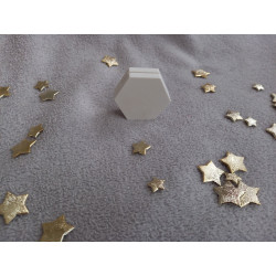 Porte photo hexagone - blanc (naturel)