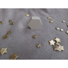 Porte photo hexagone - blanc (naturel)