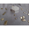 Boite hexagone avec couvercle assorti - blanc (naturel)