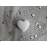 Boite coeur avec couvercle assorti - blanc (naturel)