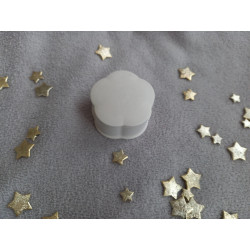 Boite fleur avec couvercle assorti - blanc (naturel)