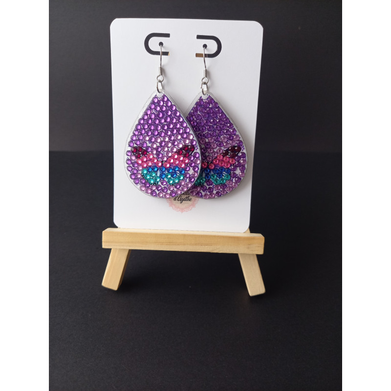 Boucles d'oreilles Ailes de lumière