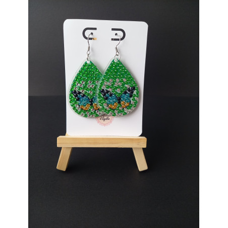 Boucles d'oreilles Ailes de lumière